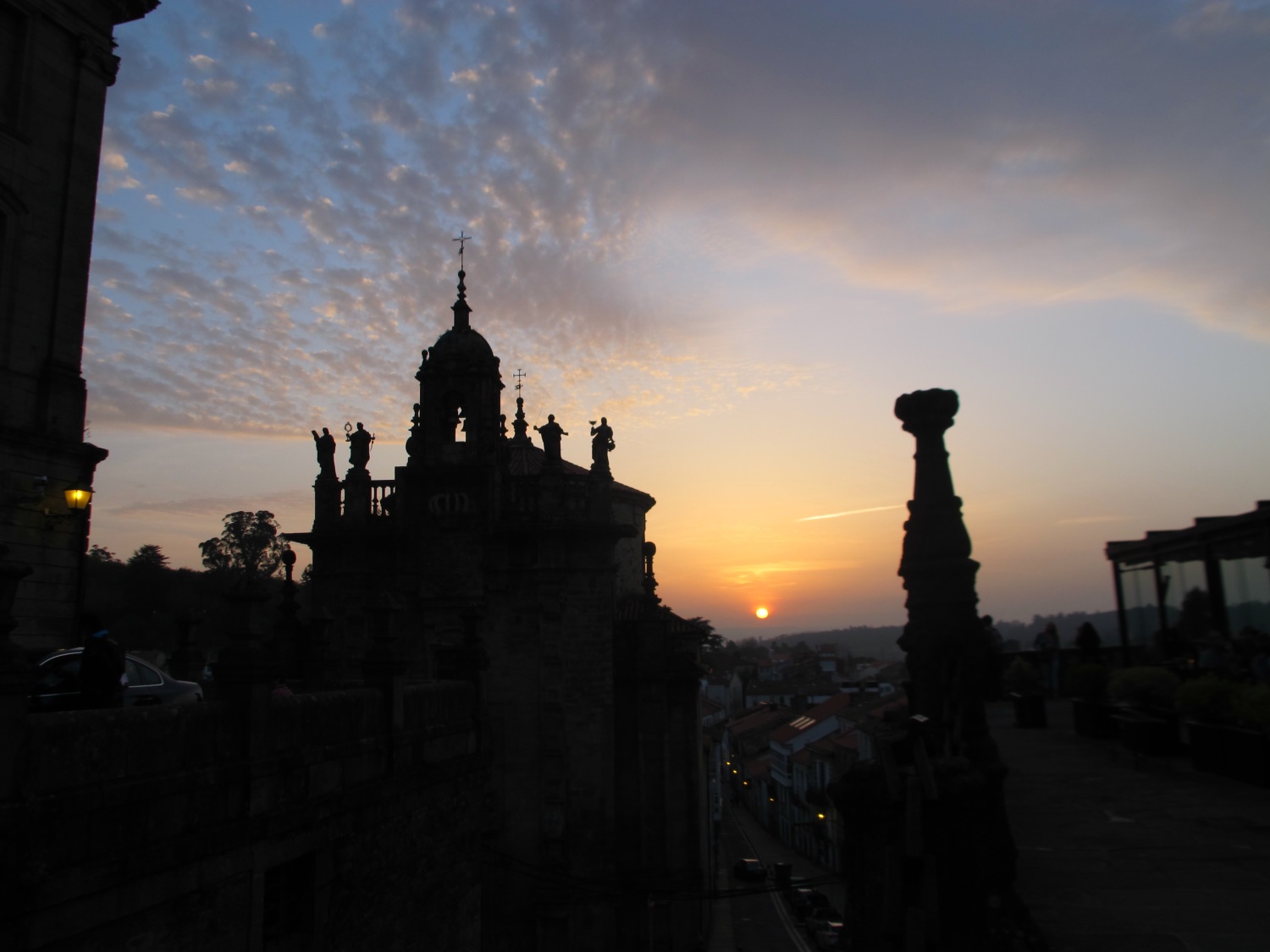 Sunset over Santiago