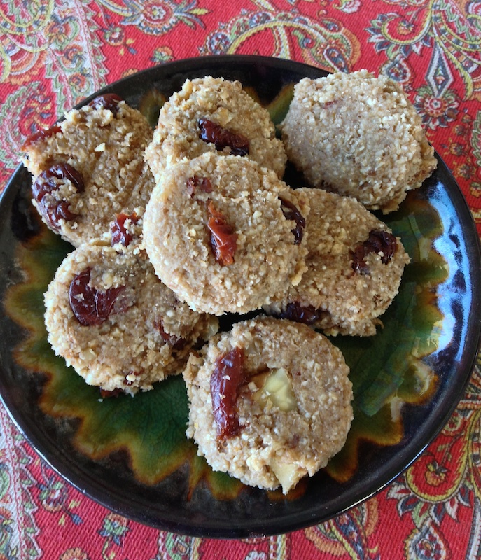 Oatmeal cranberry raw scones